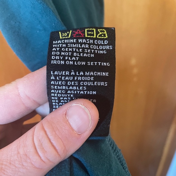 Teal midi t-shirt dress - size XS, fit up to medium - Picture 2 of 6